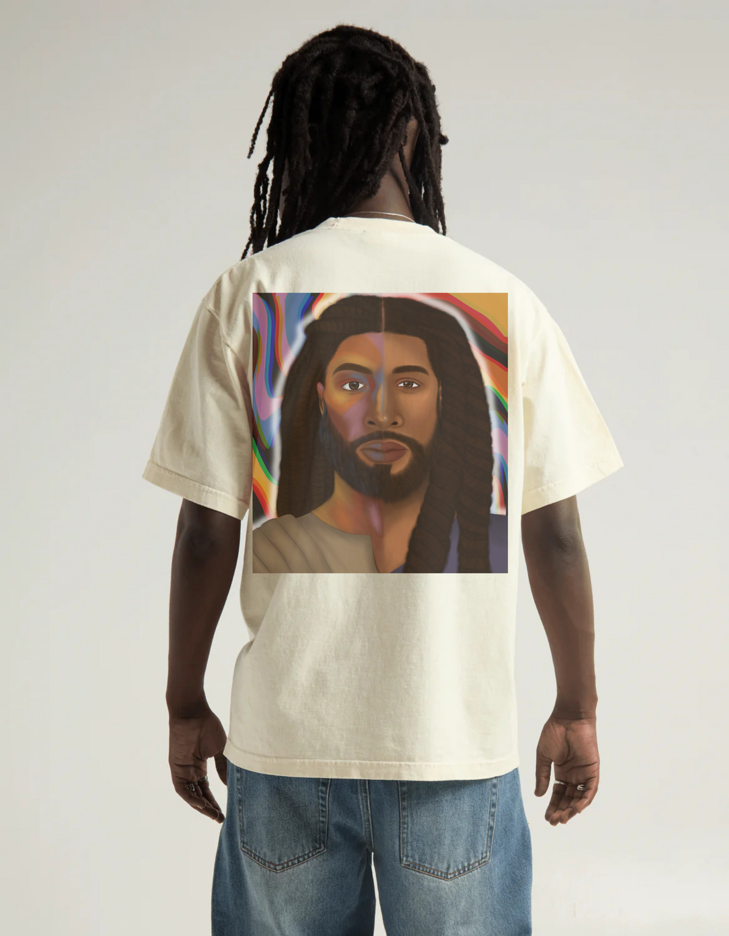 Jesus Looks Like Me Cream Heavyweight T-Shirt