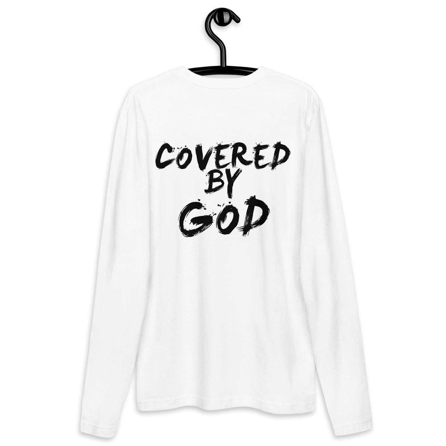 I'm Just Out Here Trusting God Long Sleeve White T-Shirt