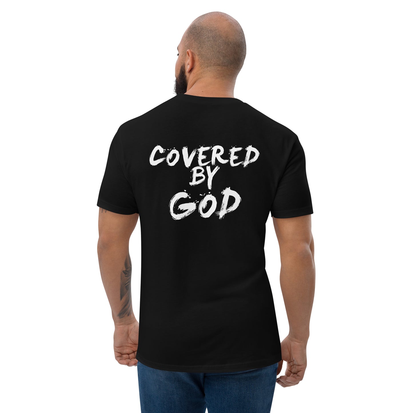 I'm Just Out Here Trusting God Black T-Shirt