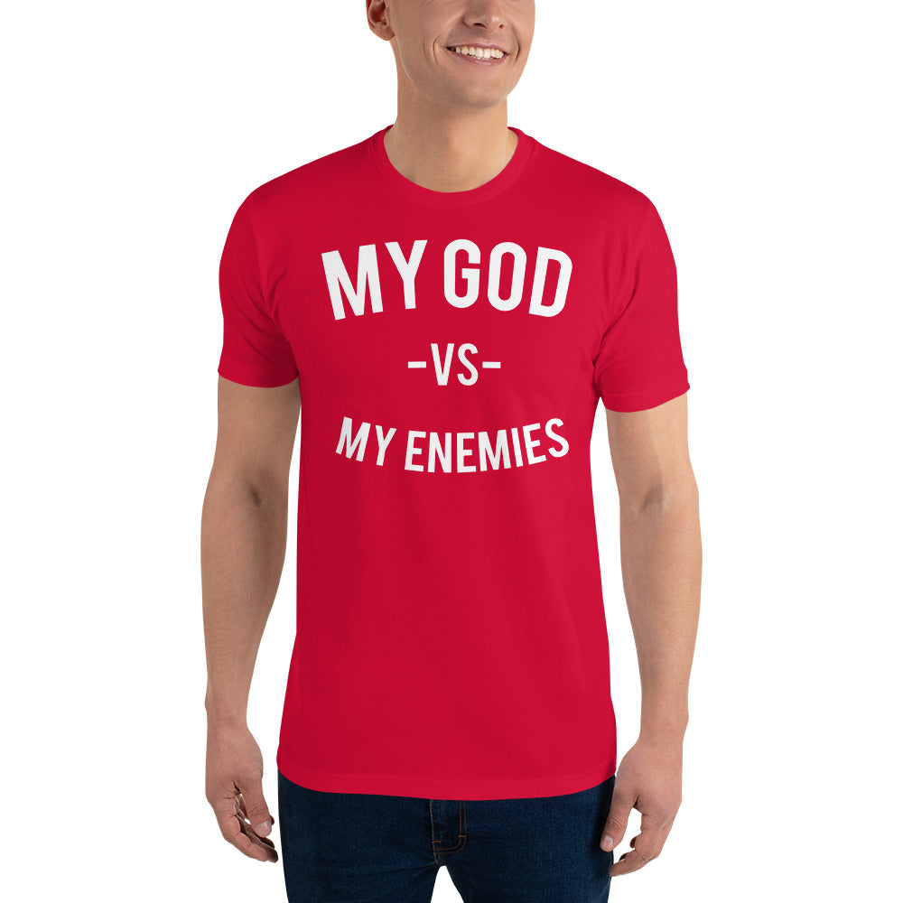 Classic My God VS My Enemies Red T-Shirt