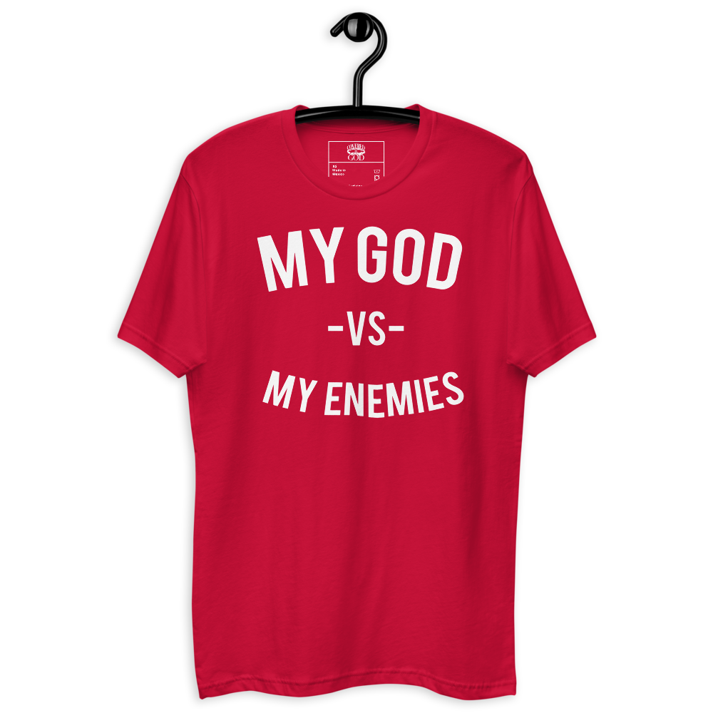Classic My God VS My Enemies Red T-Shirt