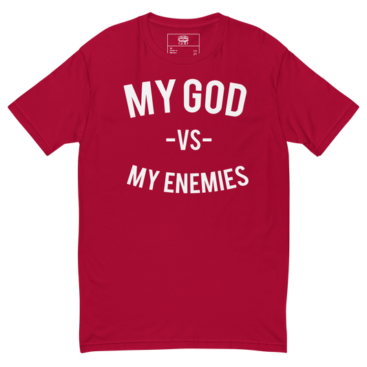 Classic My God VS My Enemies Red T-Shirt