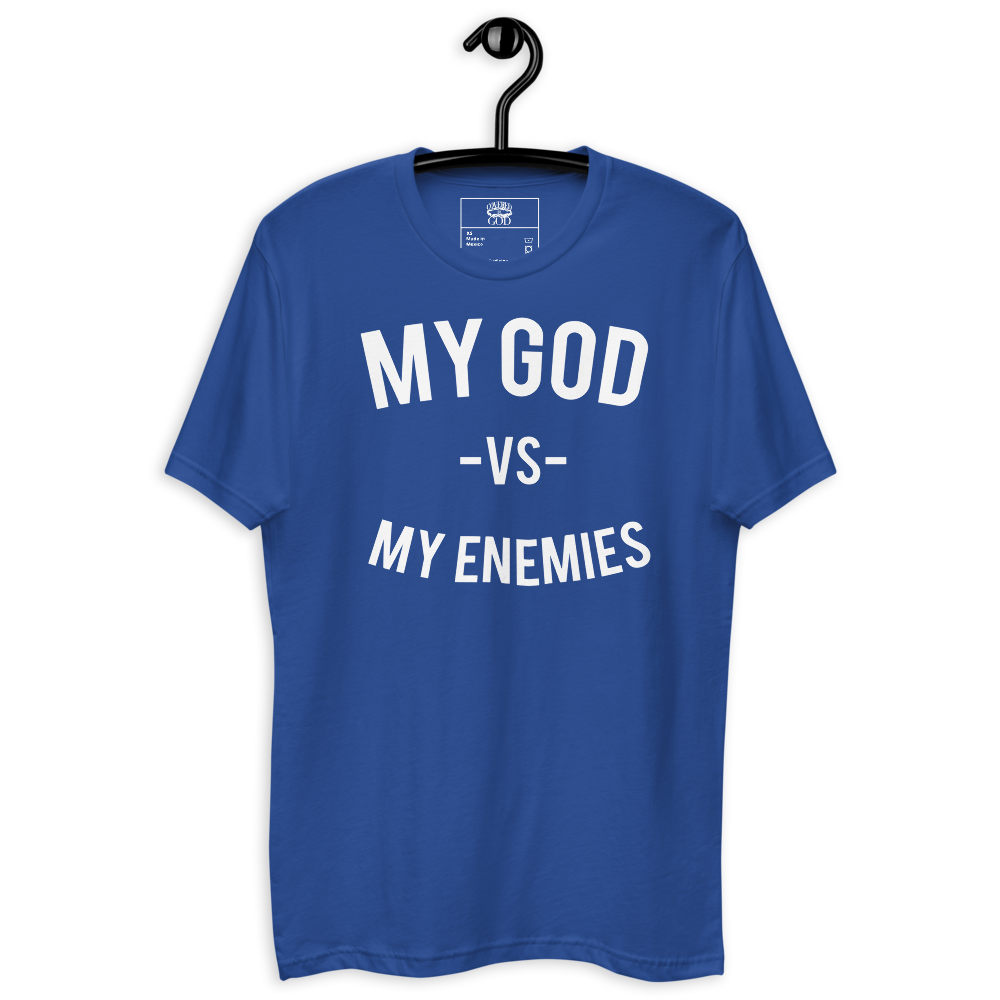 Classic My God VS My Enemies Royal Blue T-Shirt