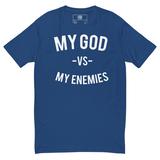 Classic My God VS My Enemies Royal Blue T-Shirt