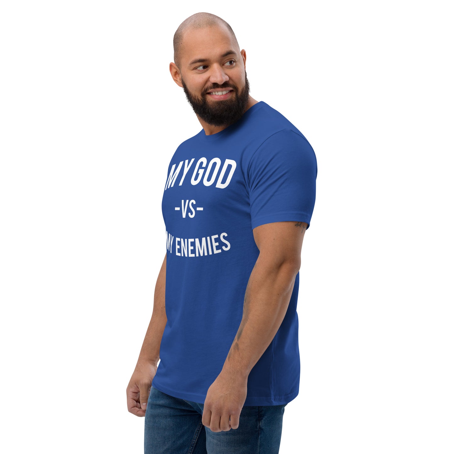 Classic My God VS My Enemies Royal Blue T-Shirt