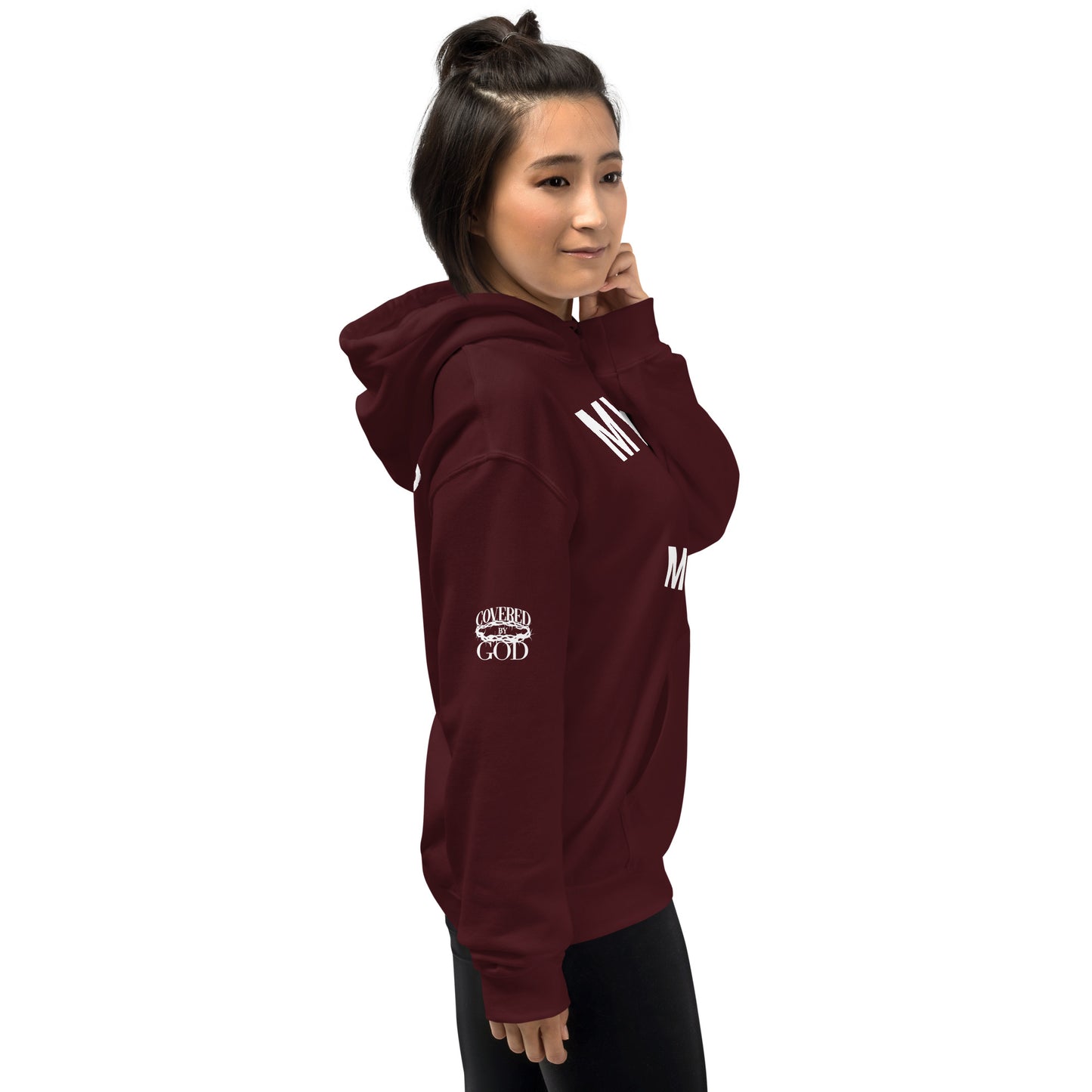 Classic My God Vs My Enemies Burgundy Hoodie