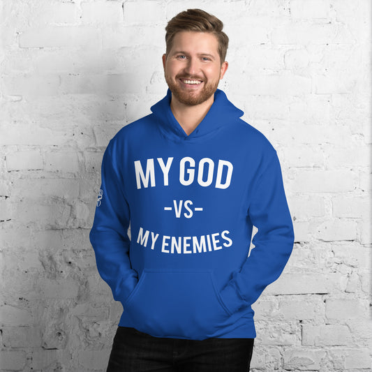 Classic My God Vs My Enemies Royal Blue Hoodie