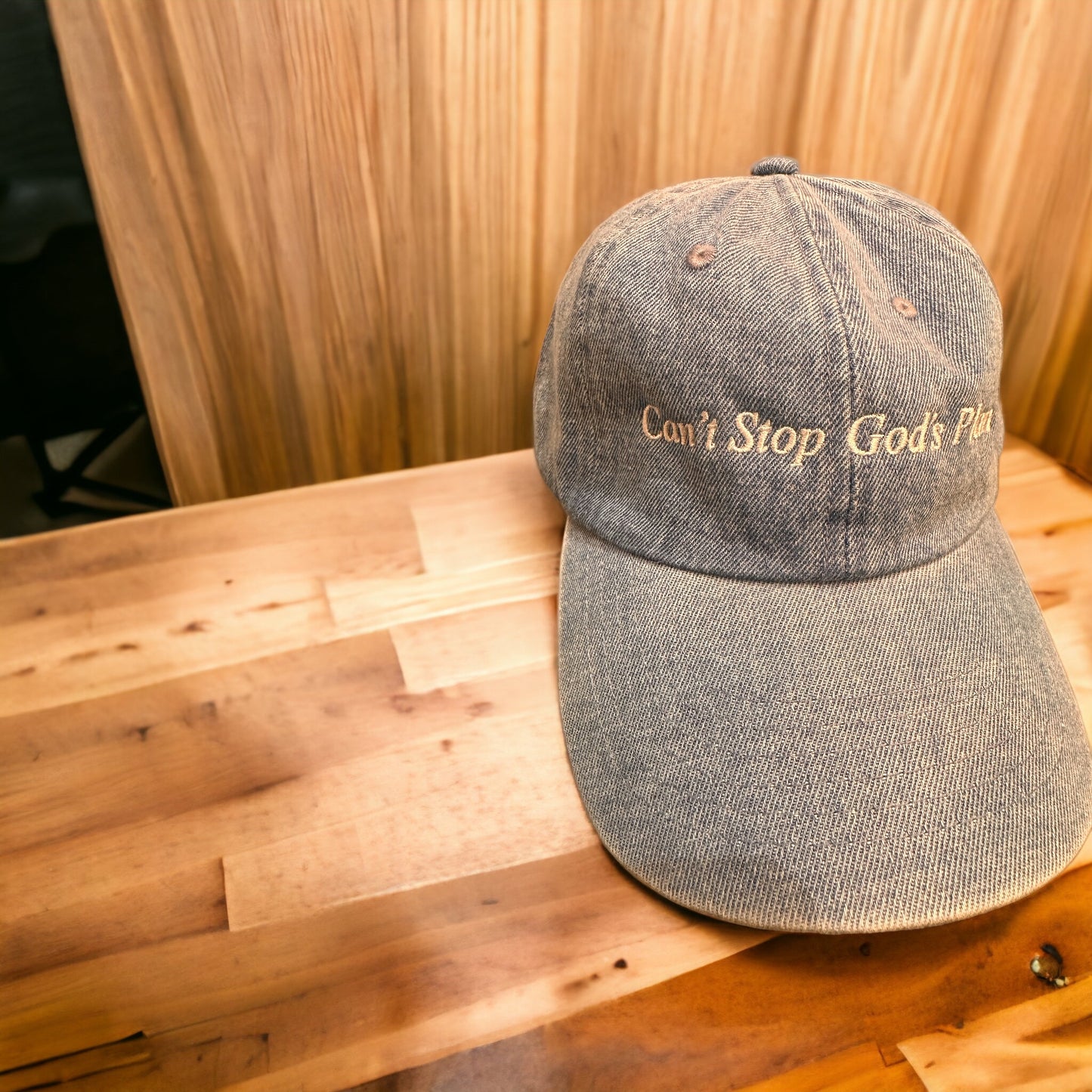 Can't Stop God's Plan Jean Dad Hat