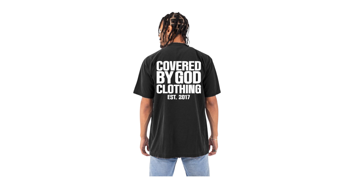 GOD IS MY THERAPY Black Heavyweight Tee