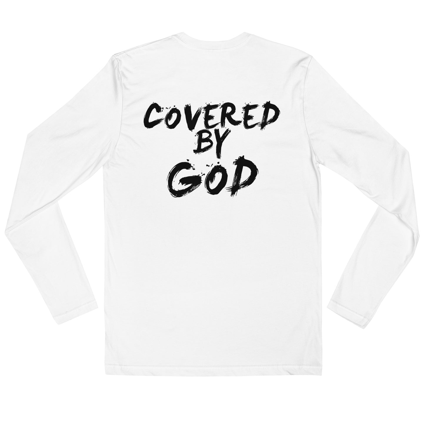 I'm Just Out Here Trusting God Long Sleeve White T-Shirt