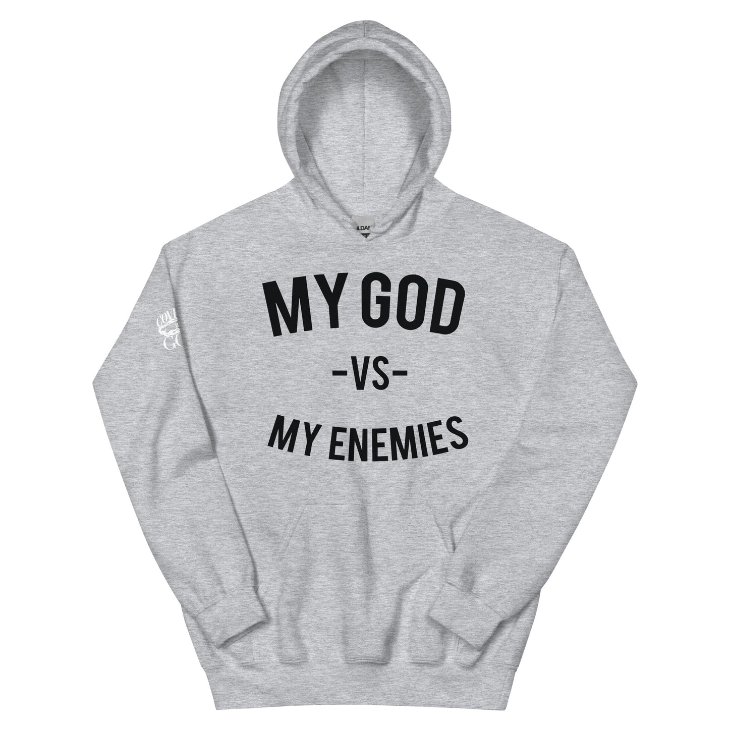 Classic My God VS My Enemies Grey Hoodie